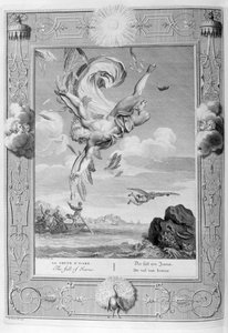 De val van Icarus, 1733