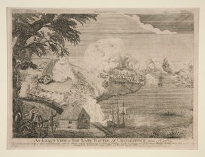 Een Exacte Weergave van de Laatste Slag bij Charlestown (Bunker Hill) door Bernard Romans