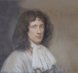 Portret van Christiaan Huygens 1629-1695 door Bernard Vaillant