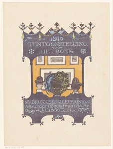 Advertentie van de Amsterdamse steen- en boekdrukkerij Dieperink & Co door Bernard Willem Wierink