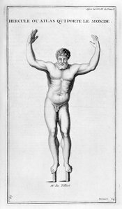 Hercules die de wereld draagt door Bernard de Montfaucon
