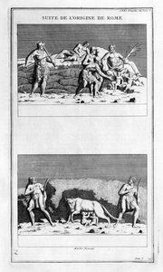 De oorsprong van Rome, 1757 door Bernard de Montfaucon