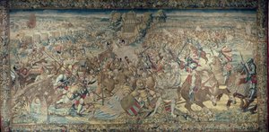 Episode van de Slag bij Pavia (1525) door Bernard van Orley