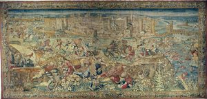 Episode van de Slag bij Pavia (1525) door Bernard van Orley