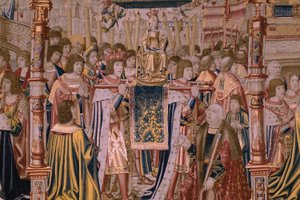 De legende van Onze-Lieve-Vrouw van de Zavel. De aankomst van het beeld van de Madonna (De Aankomst van het beeld van onze-Lieve-Vrouw).