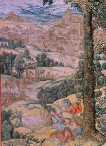 De Passie van Christus. Christus in de Hof van Olijven door Bernard van Orley