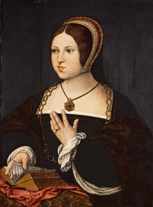 Portret van Marie Haneton, ca. 1518 door Bernard van Orley