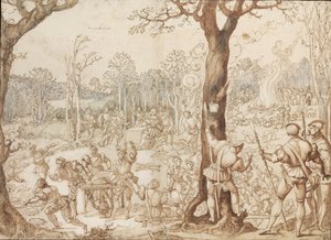 Het verdelen van het wild, 1525-1535 door Bernard van Orley