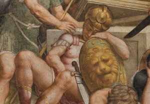 Counterfaccata, Bernardino Gatti, Opstanding 1529, Detail door Bernardino Gatti