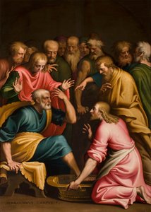 Voetwassing door Bernardino Campi