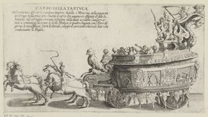 Triomfwagen van het Sienese district Tartuca