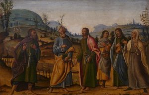 Frans: Saint Clément herenigd met zijn familie door Bernardino Fungai