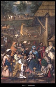 Aanbidding der Wijzen, 1513 door Bernardino Luini