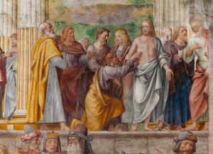 Detail van de Passie en Kruisiging van Christus door Bernardino Luini