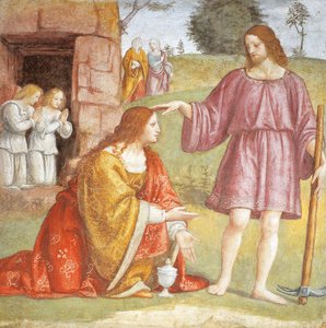 Christus verschijnt aan Maria Magdalena door Bernardino Luini