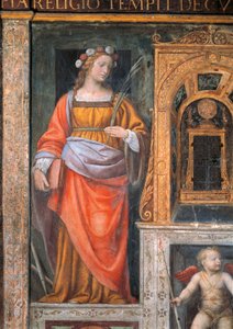 Italië, Milaan, Kerk van Saint Maurice al Monastero Maggiore, Santa Cecilia