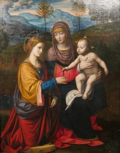 Madonna met kind en de heilige Catharina van Alexandrië
