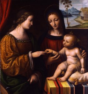 Het mystieke huwelijk van Sint Catharina