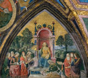 De geometrie, 1492-1494 door Bernardino Pinturicchio