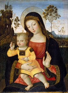 De Maagd en het Kind, 1470s-1490s door Bernardino Pinturicchio