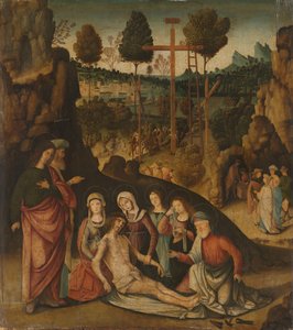 Rouw om Christus door Bernardino Zaganelli di Bosio (attributed to)