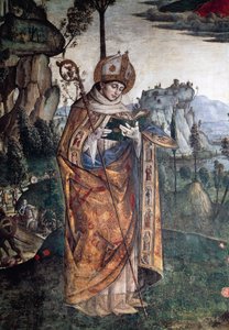 Sint Louis van Toulouse, detail van de Glorie van Sint Bernardino