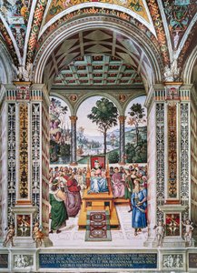 De Piccolomini Bibliotheek, noordoostelijke muur: 