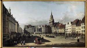 De oude markt in Dresden