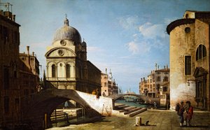Santa Maria dei Miracoli met een deel van Santa Maria Nova, Venetië door Bernardo Bellotto