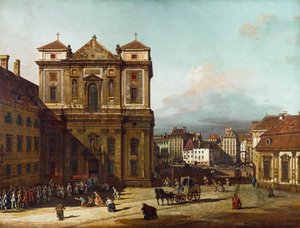 De Freyung in Wenen, vanuit het noordwesten, tussen 1758 en 1761