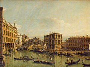 Het Grote Kanaal, Venetië door Bernardo Bellotto