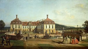 Het keizerlijke kasteel van Schlosshof vanaf de tuinzijde