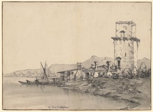 De toren van Marghera door Bernardo Bellotto