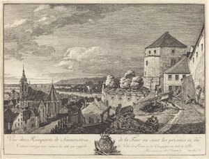 Uitzicht op de wallen van Sonnenstein
