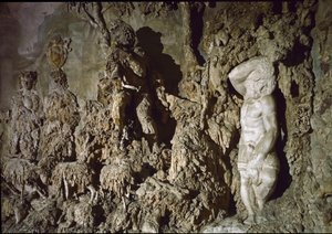 Interieur van de grot van Boboli (detail)