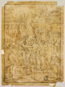 Illustratie bij scène uit de Bevrijding van Jeruzalem (Gerusalemme Liberata) door Bernardo Castello
