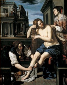 Bathseba bij haar bad, ca. 1637