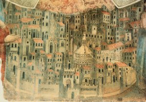 Uitzicht op Florence (detail)