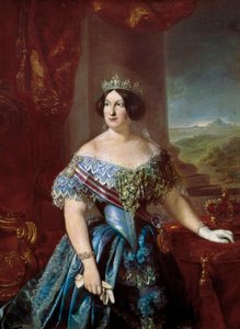 Portret van Isabella II van Spanje (Isabella de Bourbon)