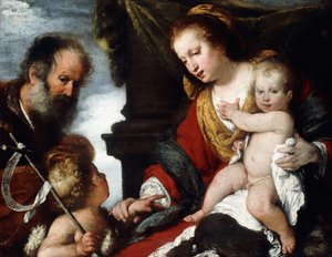 De Heilige Familie met de Heilige St.