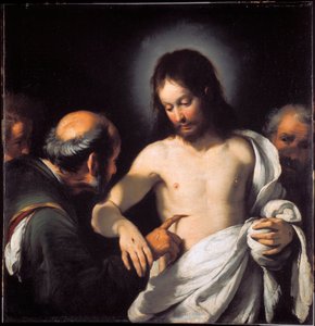 De ongelovigheid van St. Thomas door Bernardo Strozzi