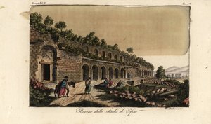 Ruïnes van het stadion in Efeze, Griekenland