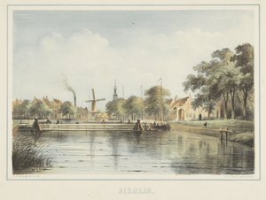 Gezicht op de Vlotbrug in Alkmaar