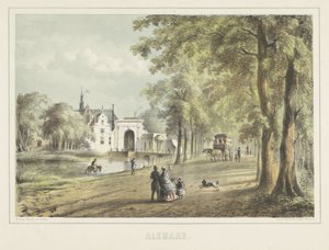 Gezicht te Alkmaar met de Laurenskerk