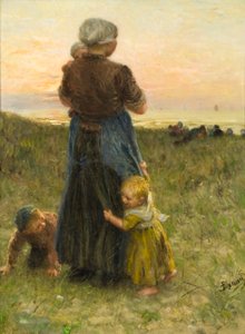 Peek-A-Bo door Bernardus Johannes Blommers or Bloomers