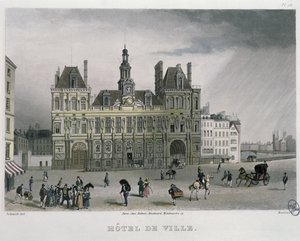 Het stadhuis, Parijs, 1832