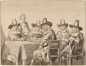 Directeuren van het Weeshuis van Haarlem door Bernhard Schreuder