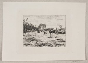 Landschap met een Vrouw die Takken Draagt