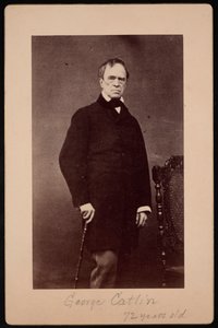 Portret van George Catlin 1796-1872, ca. 1867 door Bernheim