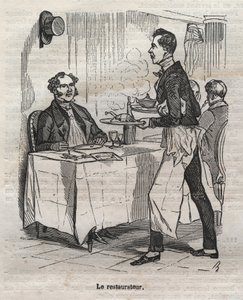 De restaurateur - gravure in 